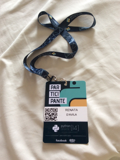 picture of the PythonBrasil name tag